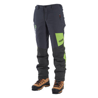 Clogger Zero Gen2 Light and Cool Men's Chainsaw Pants - Grey/Green - Free Shipping