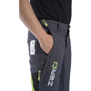 Clogger Zero Gen2 Light and Cool Men's Chainsaw Pants - Grey/Green - Free Shipping