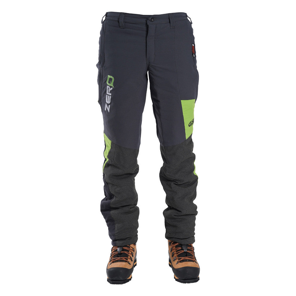 Clogger Zero Gen2 Light and Cool Men's Chainsaw Pants - Grey/Green - Free Shipping