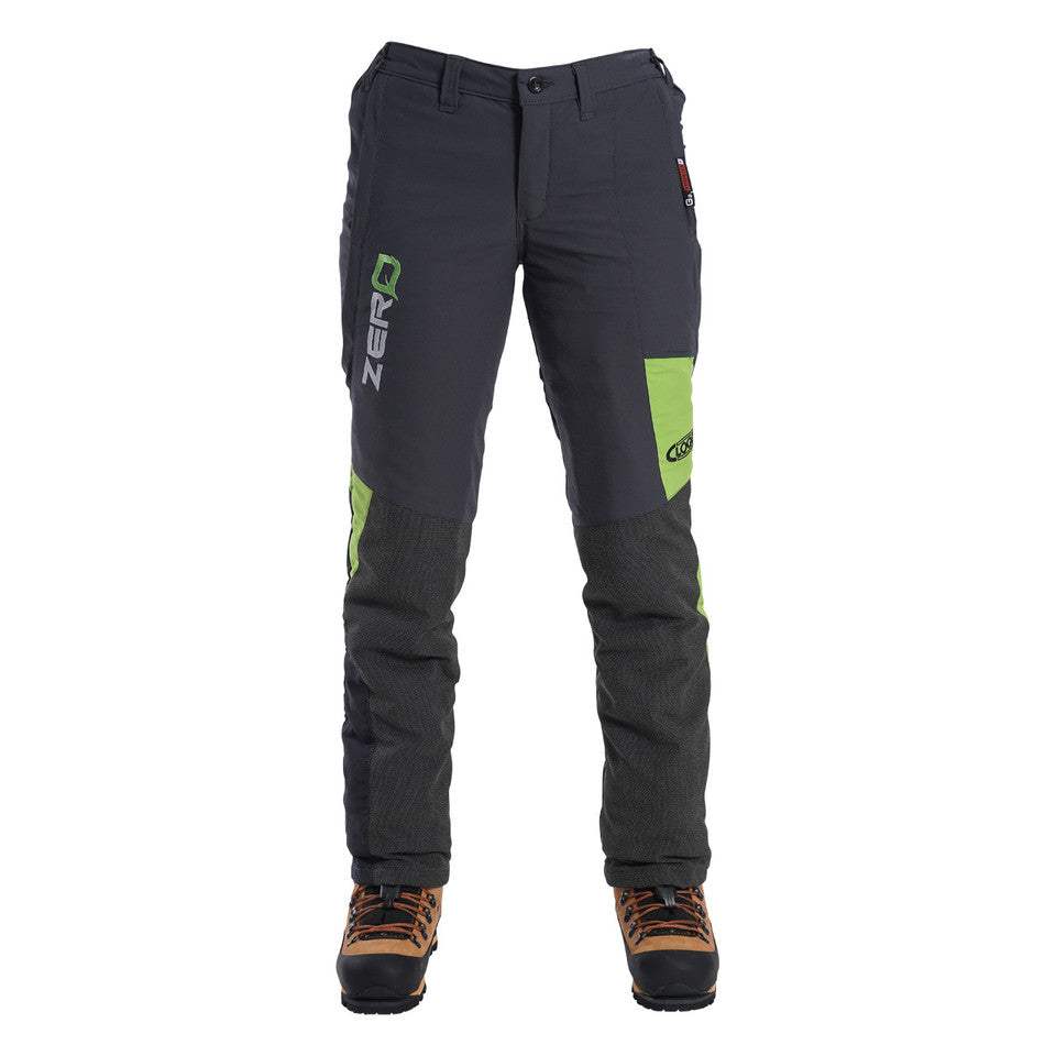 Clogger Zero Gen2 Light and Cool Women's Chainsaw Pants - Grey/Green - Free Shipping