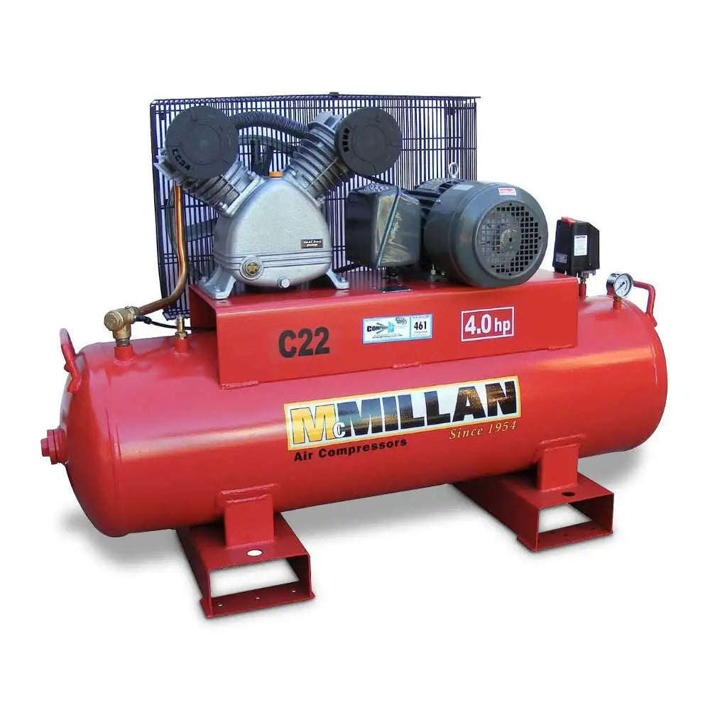 MCMILLAN 4HP Single Phase 20A Stationary Electric Air Compressor C22