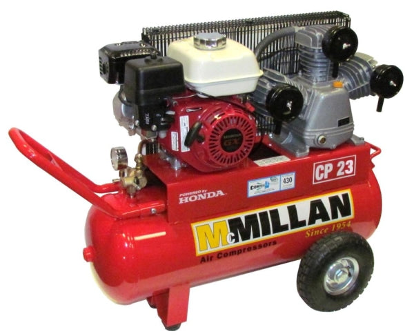 MCMILLAN Portable 6.5HP Petrol Powered Air Compressor CP23
