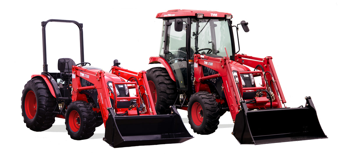 Rops Front TYM T503 Manual Tractor 16/16 4WD ROPS - Front End Loader with 4-in-1 ...
