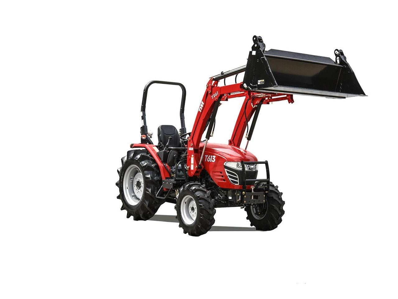 TYM T613 Manual Tractor 12/12 4WD ROPS - Front End Loader with 4-in-1 bucket