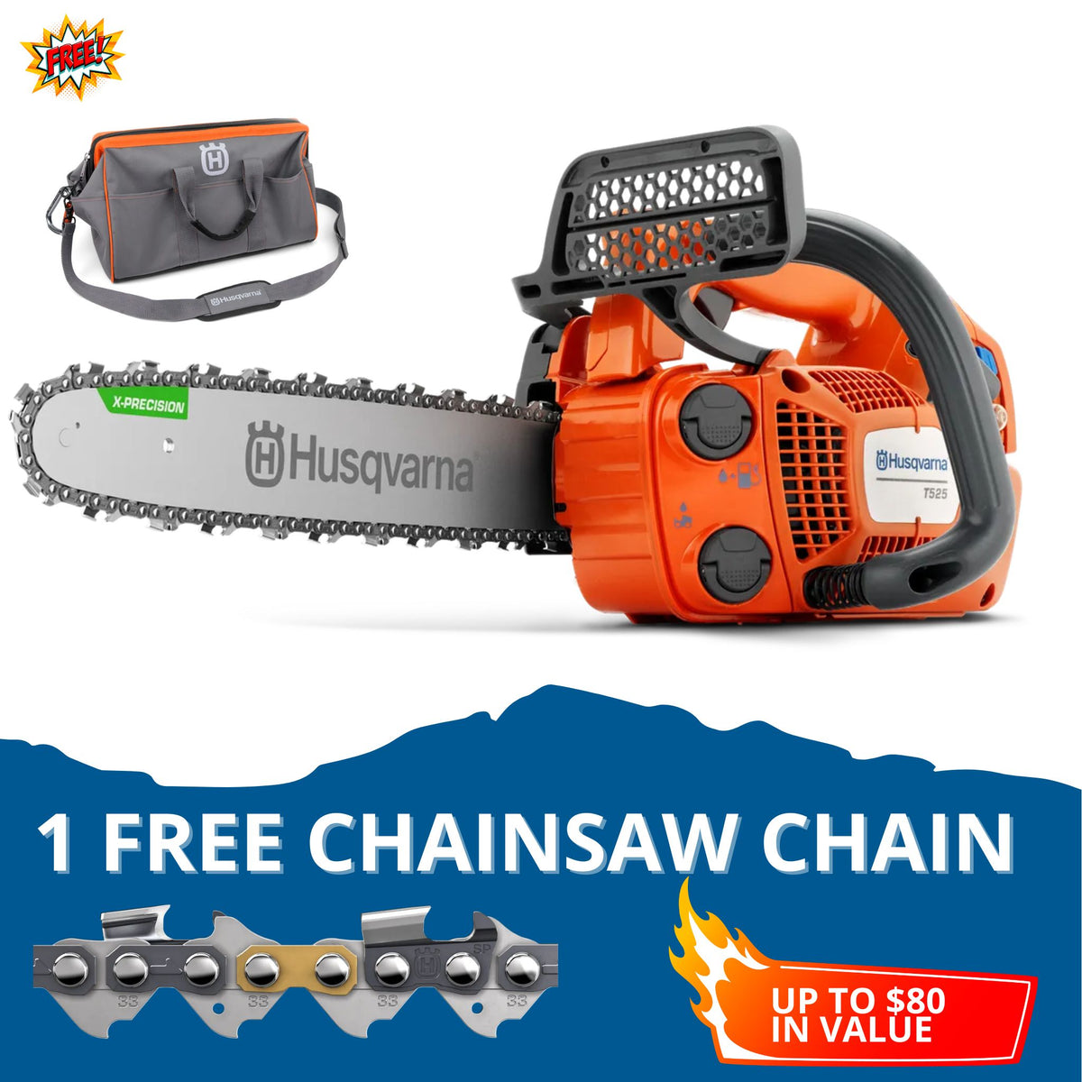 Husqvarna T525 Chainsaw – Rosebud Mowers & Chainsaws